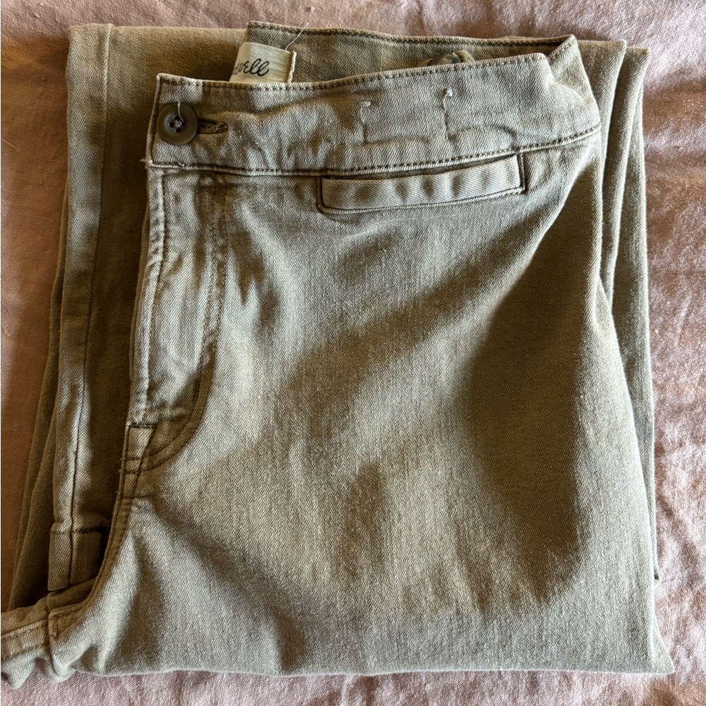 Madewell Olive Green Cropped Pants